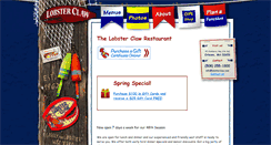 Desktop Screenshot of dining.lobsterclaw.com